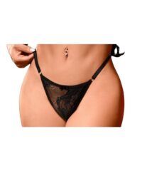 Calcinha String de Renda Personalizável com Letrinhas