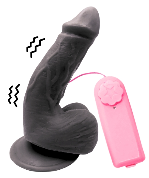 Pênis com Vibração Realista com Ventosa e 05 Cores 15x4cm – 13cm Penetrável – Design Exclusivo Imagination - Imagem 2