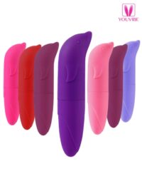 Vibrador Ponto G com Formato Golfinho Aveludado Silencioso Versão +Qualidade