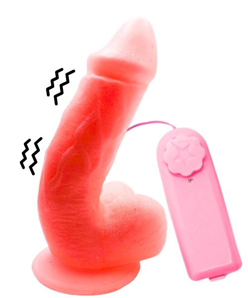 Pênis com Vibração Realista com Ventosa e 05 Cores 15x4cm – 13cm Penetrável – Design Exclusivo Imagination - Imagem 3