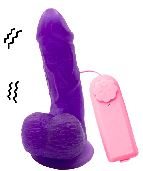Pênis com Vibração Realista com Ventosa e 05 Cores 15x4cm – 13cm Penetrável – Design Exclusivo Imagination - Imagem 4