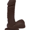 Pênis Realístico Ares com Escroto e Ventosa 15 x 4cm Marrom