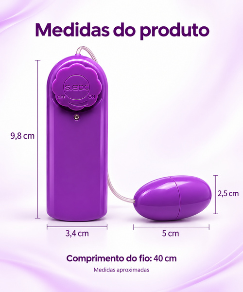 Vibrador Bullet Cápsula com Controle Potente Multivelocidade - Imagem 5