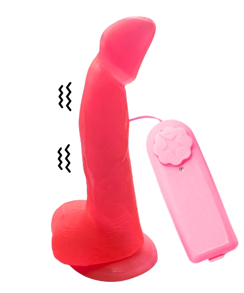 Pênis com Vibração e Ventosa Fixadora em 05 Cores com 17×3,5cm – 14cm Penetrável – Design Exclusivo Imagination - Imagem 3