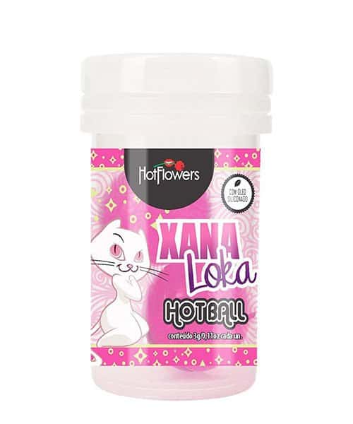 Bolinha Explosiva em Gel Vibrante Feminino Hot Ball Xana Loka - Hot Flowers