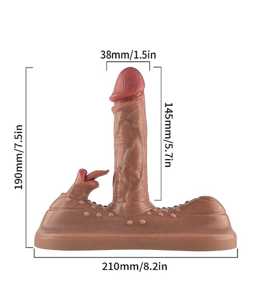 Vibrador de Cadeira com Estimulador de Clitóris - Vai e Vem com Aquecimento / Controle Remoto - Silicone Líquido - Imagem 4