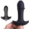 Plug Anal com Vibração Preto de Silicone Macio - Star Arrow S-Hande