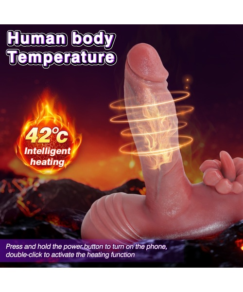 Vibrador com Movimento Vai e Vem, Aquecimento e Controle Remoto – 12 Modos de Funcionamento - Imagem 5