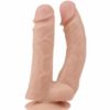Pênis Duplo Realístico - 18,3 cm e 19,5 cm Cada Prótese – Ultra Flexível e Macio