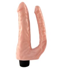 Pênis Duplo 21,5 x 4,5cm com Vibrador Multivelocidade - YOUVIBE