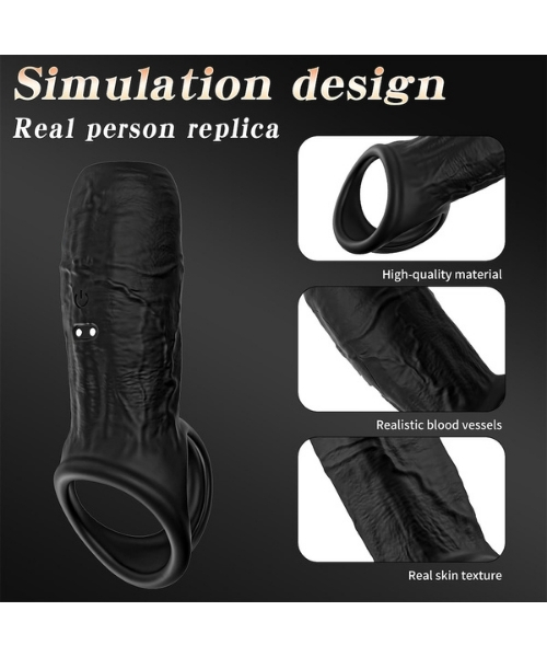 Meia Capa Peniana com 9 Modos de Vibração e Controle por Aplicativo - Imagem 10