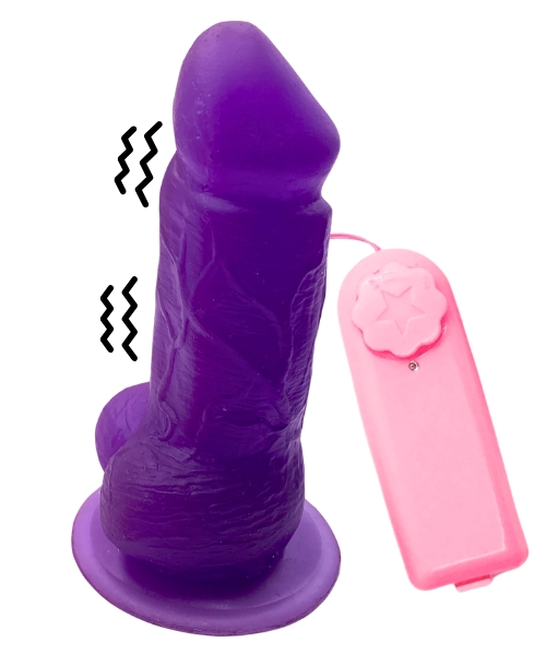 Pênis com Vibração Realista com Ventosa Fixadora e 05 Cores – 13×4,5cm com 10,5cm Penetrável – Exclusivo Imagination® - Imagem 4