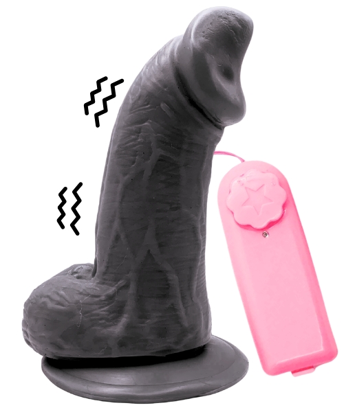 Pênis com Vibração Realista com Ventosa Fixadora e 05 Cores – 13×4cm com 10,5cm Penetrável – Exclusivo Imagination® - Imagem 3