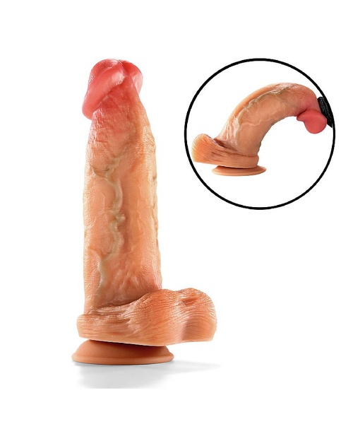 Pênis Super Realístico Macio e Flexível com Aproximadamente - 19,0 x 5,0 cm