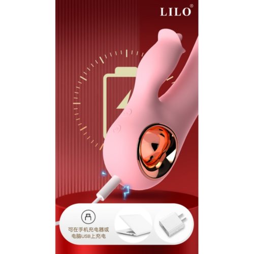 Vibrador de Ponto G e Clítoris com Movimento de Língua e 10 Modos de Vibração com Leve Aquecimento - LILO - Image 6
