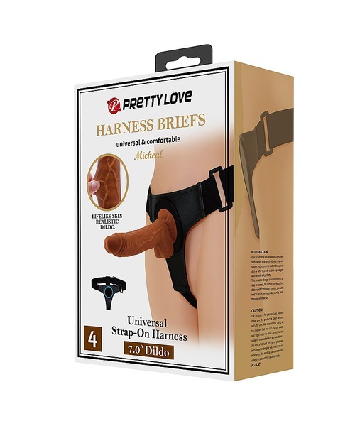 Cinta Peniana com Base para Ventosa - 20,0 cm - Micheal - Pretty Love - Imagem 7
