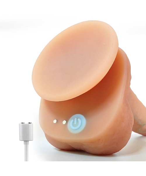 Pênis Realístico Vibratório com Vai e Vem e Rotação com Aquecimento - 20,3 x 4,0 cm - Imagem 4