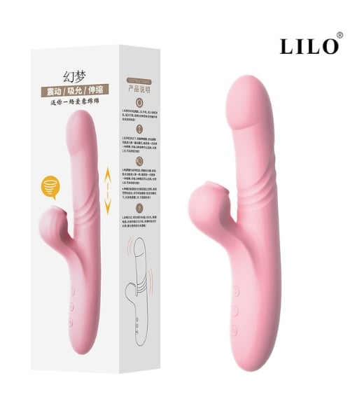 Vibrador de Ponto G e Clitóris com Sugador por Pulsação de Ar, com Movimentos de Vai e Vem - LILO - Imagem 7