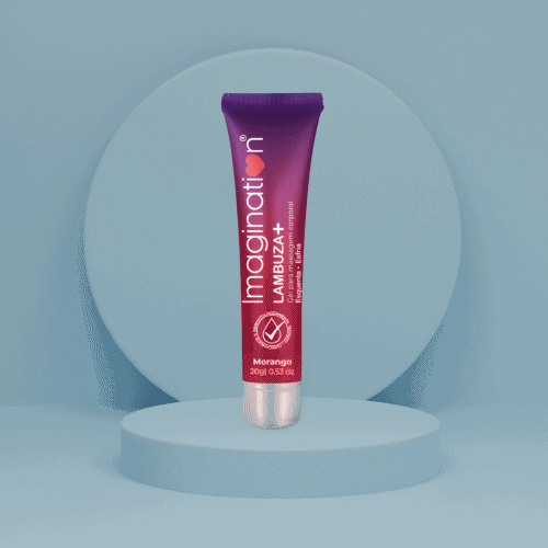 Lambuza+ Gel Beijável Sabor de Morango Aquece e Gela 20g - Image 4
