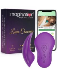 Vibrador de Clitóris para Uso em Calcinha, Controle via Aplicativo e com Formato Ergonômico - Linha Conexão - Imagination®
