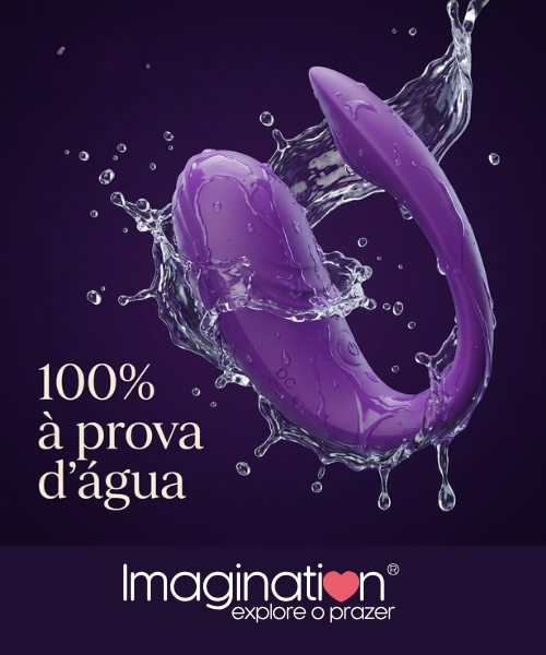 Vibrador de Casal com Controle por Aplicativo e 10 Modos de Vibração com Estimulador na Ponta - Linha Conexão - Imagination® - Imagem 4