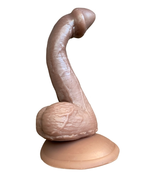 Pênis Realista com Ventosa Fixadora em 05 Cores com 13,5x2,5cm – 11cm Penetrável – Design Exclusivo Imagination - Imagem 4