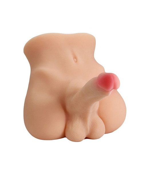 Masturbador Meio Corpo Realista Macio e Flexível com Entrada de Ânus com Pênis Vibratório com Movimento Vai e Vem - Imagem 8