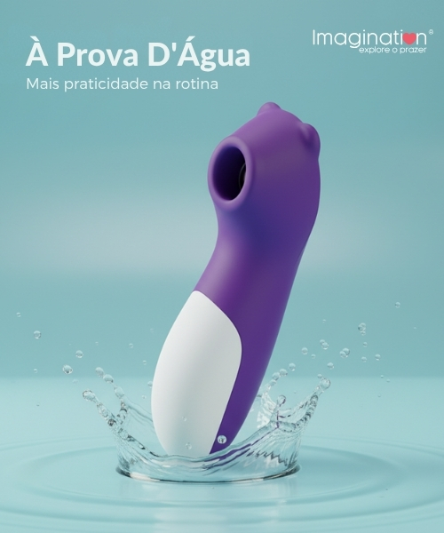 Sugador URSINHO Recarregável USB, 10 Modos de Pulsação, Silicone Premium, à Prova D'Água - Imagination® - Imagem 3