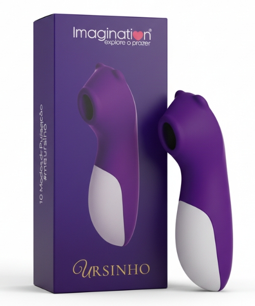 Sugador URSINHO Recarregável USB, 10 Modos de Pulsação, Silicone Premium, à Prova D'Água - Imagination®