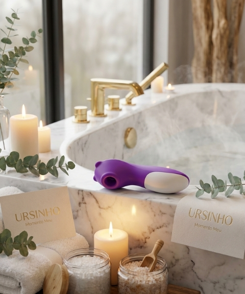 Sugador URSINHO Recarregável USB, 10 Modos de Pulsação, Silicone Premium, à Prova D'Água - Imagination® - Imagem 14