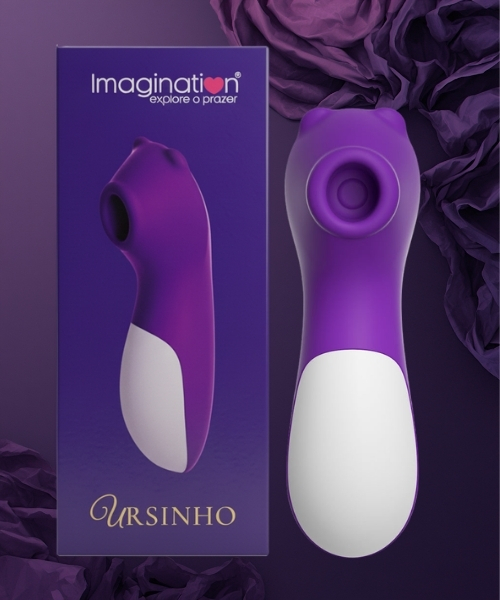 Sugador URSINHO Recarregável USB, 10 Modos de Pulsação, Silicone Premium, à Prova D'Água - Imagination® - Imagem 9