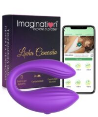 Vibrador para Casal com 10 Modos de Vibração e Controle via Aplicativo - Linha Conexão - Imagination®