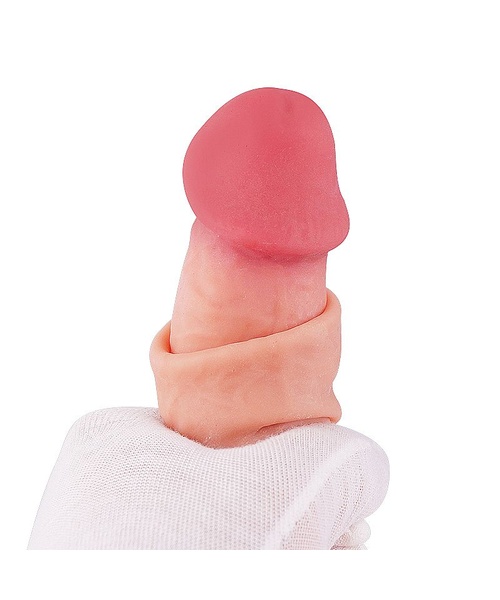 Pênis Realístico Pele Deslizante Dupla Camada com Ventosa Removível - 22,8 x 4,0 cm - 16,5 cm Penetráveis - Imagem 6