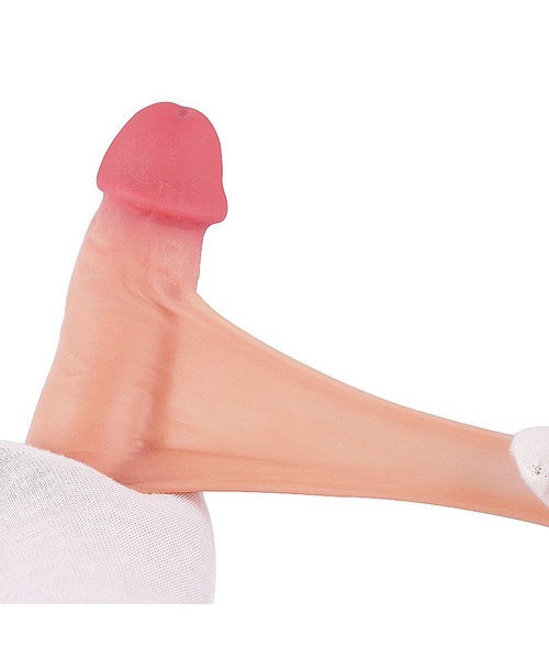 Pênis Realístico Pele Deslizante Dupla Camada com Ventosa Removível - 22,8 x 4,0 cm - 16,5 cm Penetráveis - Imagem 2