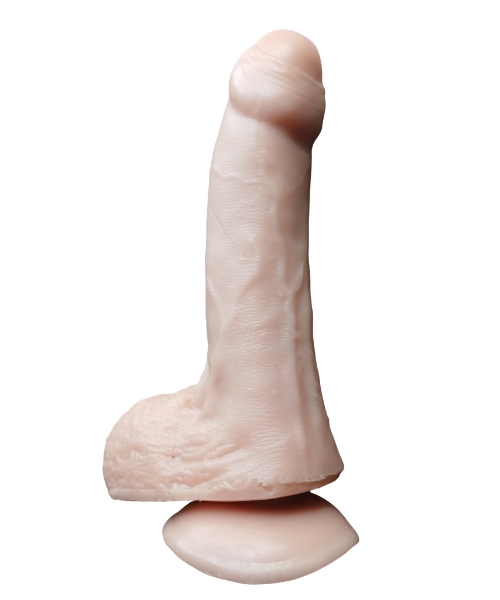 Pênis com Vibração Imagination® – Macio e Flexível com Ventosa – Medidas Aproximadas 19 x 4,4 cm – 14cm Penetrável - Imagem 12
