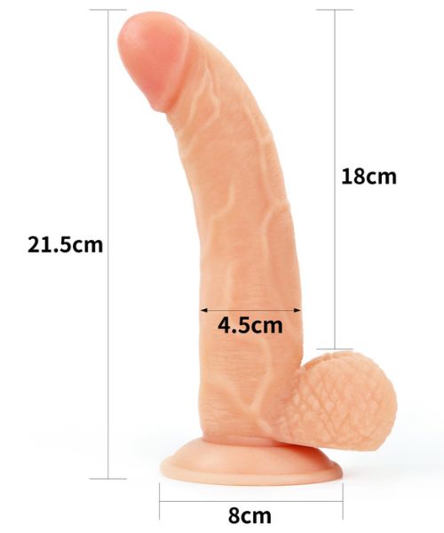 Cinta com Pênis Realístico em TPE com 21,5cm x 4,5cm – LOVETOY - Imagem 4