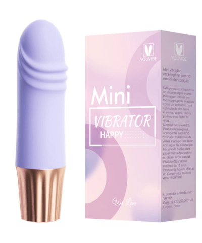 Mini Vibrador Recarregável com 10 Modos de Vibração Three - YOUVIBE