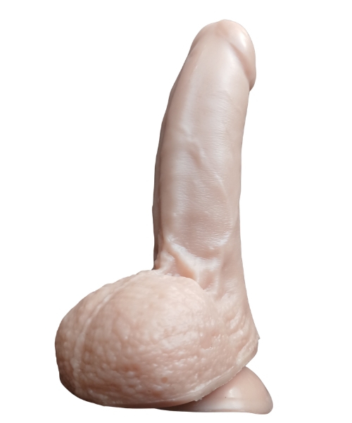 Pênis com Vibração Imagination® – Macio e Flexível com Ventosa – Medidas Aproximadas 19 x 4,4 cm – 14cm Penetrável - Imagem 4