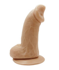 Pênis Realista Curvo com Ventosa Fixadora – 13×4cm com 10,5cm Penetrável – Exclusivo Imagination®