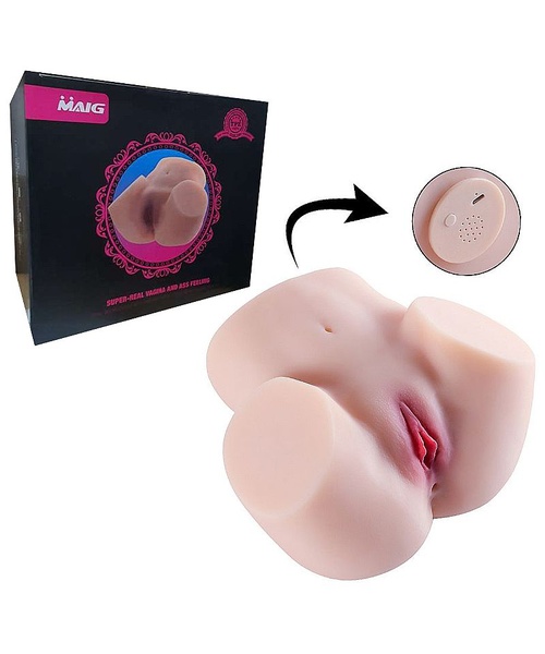 Masturbador Masculino Ultra Realista com Vagina e Ânus com vibrador M31 - MAIG - Imagem 8