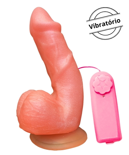 Pênis com Vibração Realista com Ventosa e 05 Cores 15x4cm – 13cm Penetrável – Design Exclusivo Imagination - Imagem 4