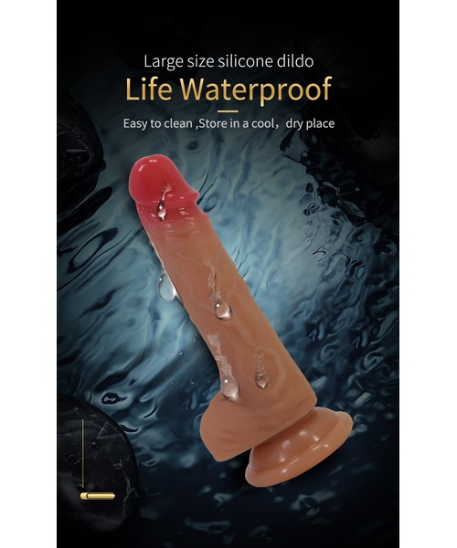 Pênis Realístico em Silicone com Ventosa - 3,1 x 16,2 cm - Ivita - PRETTY LOVE - Imagem 14