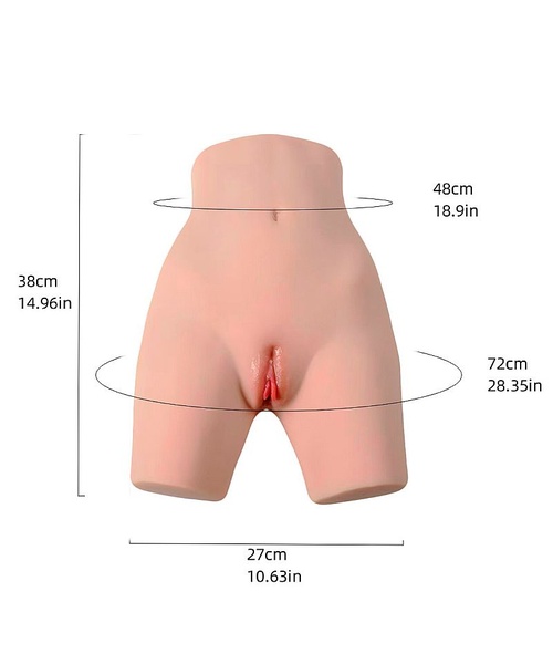 Masturbador Masculino Formato Bunda com Vagina e Ânus - Tamanho Grande - Imagem 3