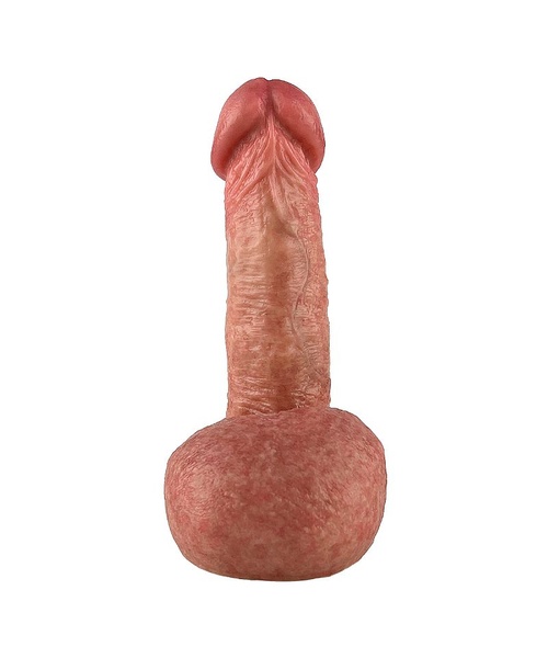 Pênis Realístico com Ventosa - Silicone Líquido - 17,0 x 4,0 cm - 11,0 cm Penetrável - Imagem 5