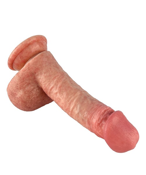 Pênis Realístico com Ventosa - Silicone Líquido - 17,0 x 4,0 cm - 11,0 cm Penetrável - Imagem 8
