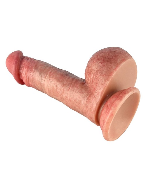 Pênis Realístico com Ventosa - Silicone Líquido - 17,0 x 4,0 cm - 11,0 cm Penetrável - Imagem 7