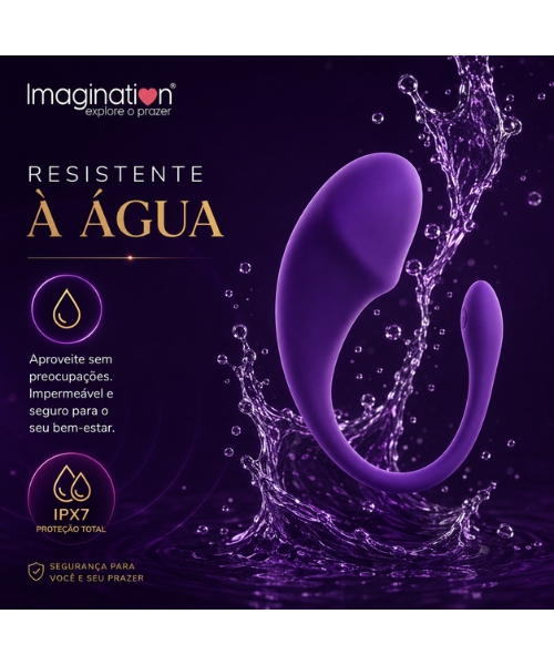 Vibrador de Ponto G e Clitóris com Controle por Aplicativo App - Linha Conexão - Imagination® - Imagem 3
