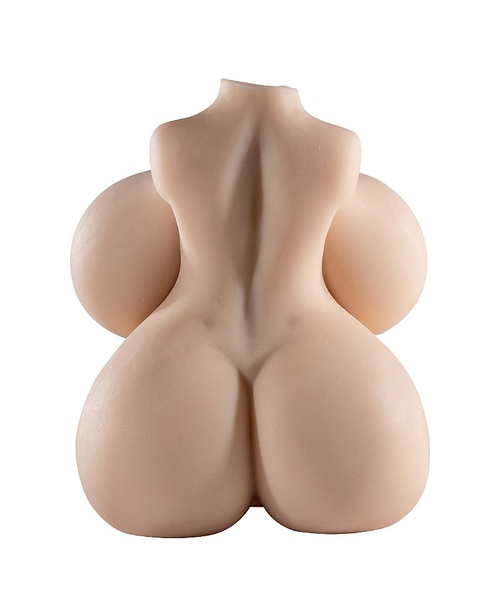 Masturbador Ultra Realista - Meio Corpo Macio e Flexível com Seios e Entrada de Vagina e Ânus - Imagem 6