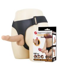 Cinta Peniana Ajustável Zane com Prótese Realística Articulável de 17 cm – TPE Macio