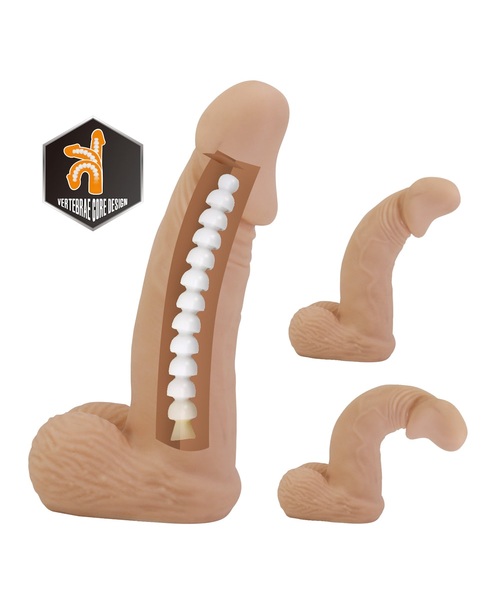 Cinta Peniana Ajustável Zane com Prótese Realística Articulável de 17 cm – TPE Macio - Imagem 4